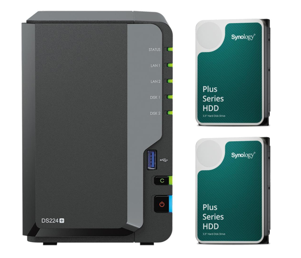 Synology DS224+ (2x 4TB HDD HAT3300 Plus) - 1178159 - zdjęcie